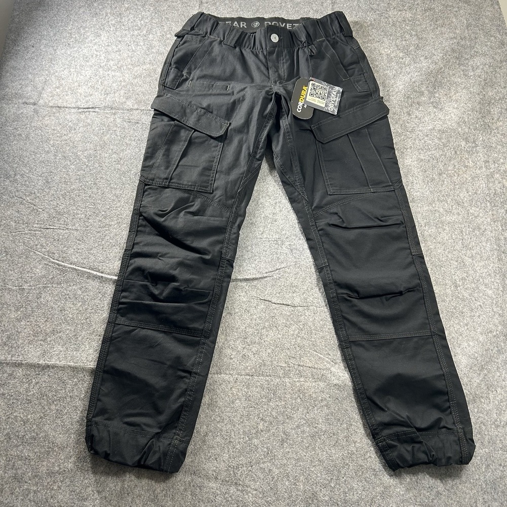Dovetail Workwear Ready Set Cargo Pant Womens 8/30 Black Cordura Ripstop EMT